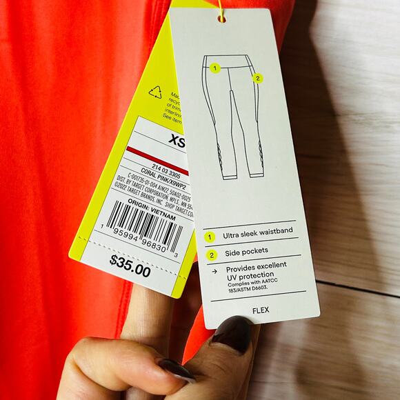 Coral Pink High Rise 7/8 Legging All in Motion - Picture 10 of 11